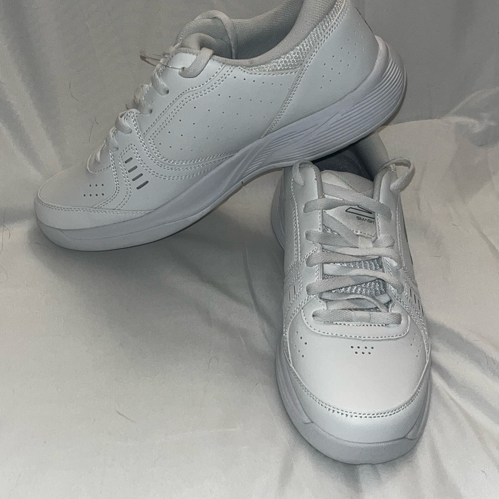 Skechers White Athletic Shoes with Streamlined Design